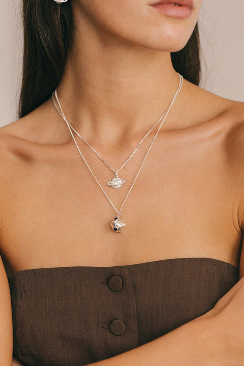 SATURN PENDANT SILVER